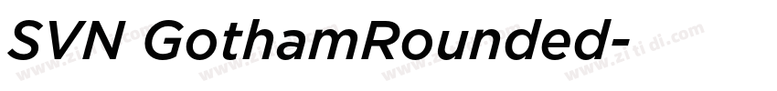 SVN GothamRounded字体转换